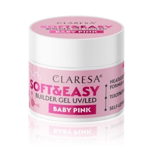 Claresa żel budujący Soft&Easy gel baby pink 45g 