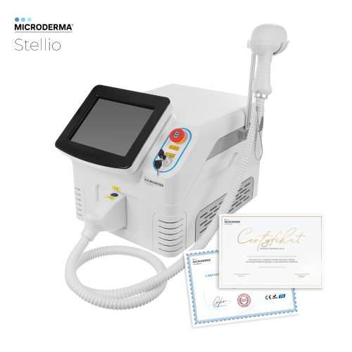 MICRODERMA® STELLIO LITE LASER DIODOWY DO EPILACJI DEPILACJI 808 NM + SZKOLENIE I CERTYFIKAT GRATIS! | SWX