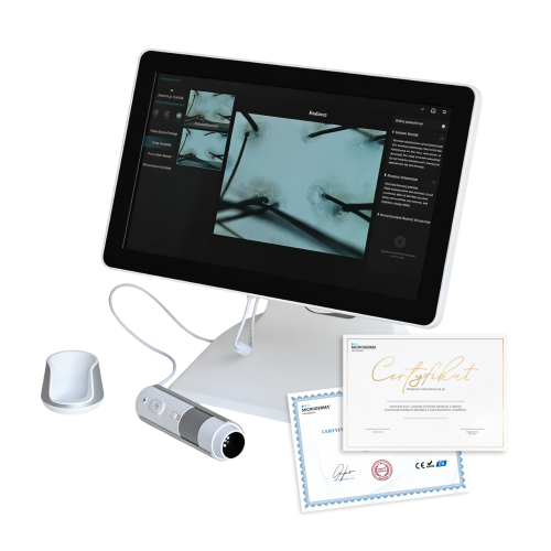 Urządzenie Microderma Skeen analizer trychologiczny.png