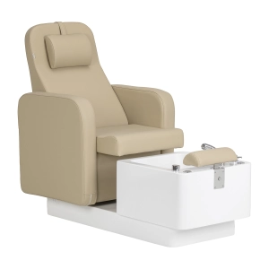 Fotel kosmetyczny SPA do pedicure Sillon Elysia beżowy 