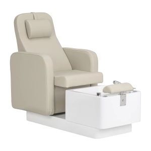 Fotel kosmetyczny SPA do pedicure Sillon Elysia kremowy 
