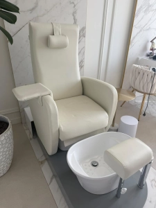Fotel spa do pedicure Azzurro 016B biały ACTIVESHOP  - powystawowy