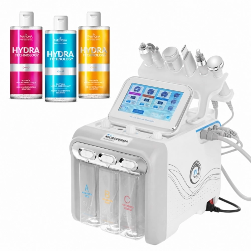 MICRODERMA® H2JET + SZKOLENIE I CERTYFIKAT GRATIS | + ZESTAW PŁYNÓW urządzenie do oczyszczania wodorowego Z GENERATOREM WODORU do oczyszczania skóry 6W1 URZĄDZENIE do OCZYSZCZANIA WODOROWEGO HYDROGEN HYDRABRAZJA