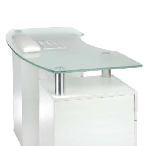 Stolik do manicure +  pochłaniacz BD-3453+P BIAŁY