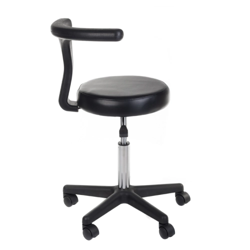 Taboret medyczny + podłokietnik NG-CH049 czarny