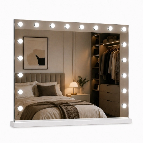 Lustro podświetlane LED HOLLYWOOD 80x65cm