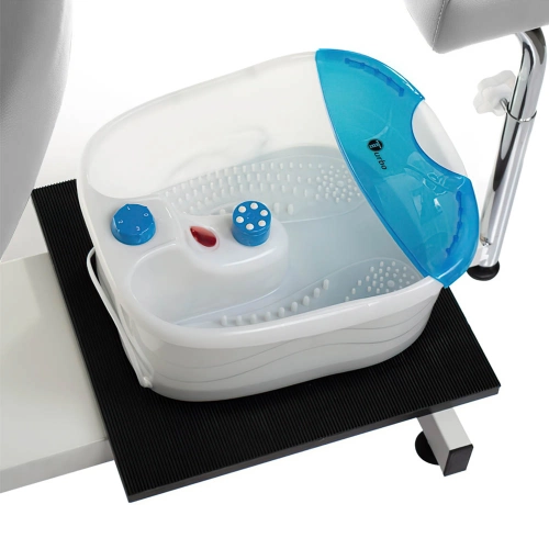 Fotel do pedicure z masażerem stóp BR-2301 j.szary