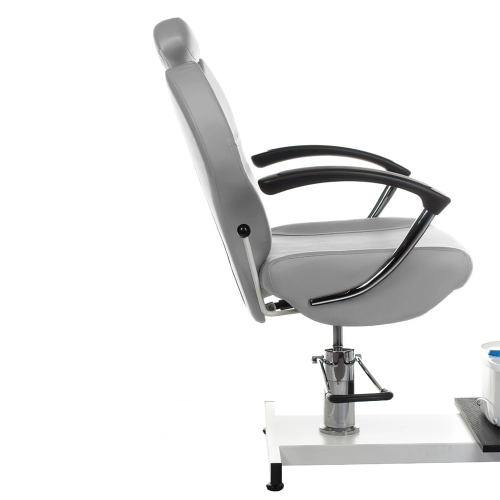 Fotel do pedicure z masażerem stóp BR-2301 j.szary