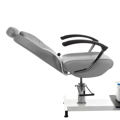 Fotel do pedicure z masażerem stóp BR-2301 j.szary