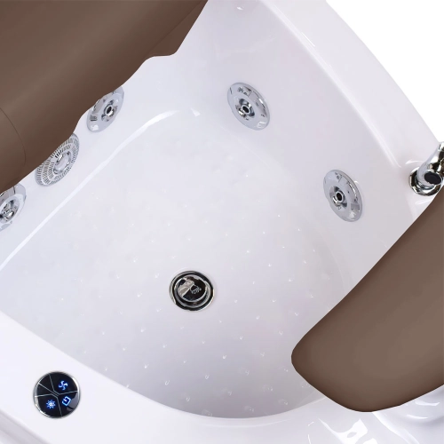 Fotel do pedicure z masażem BR-2307 Brązowy