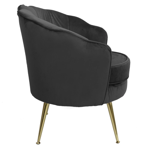 Fotel tapicerowany LUGANO BX-LE69 różowy velvet