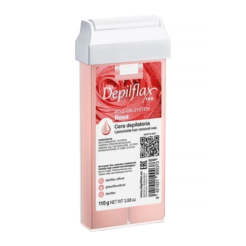 Wosk do depilacji Depilflax 100 Rosa rolka 110 g 