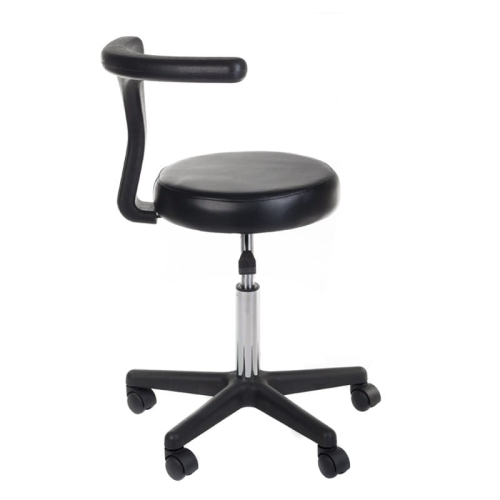 Taboret medyczny + podłokietnik NG-CH049 czarny